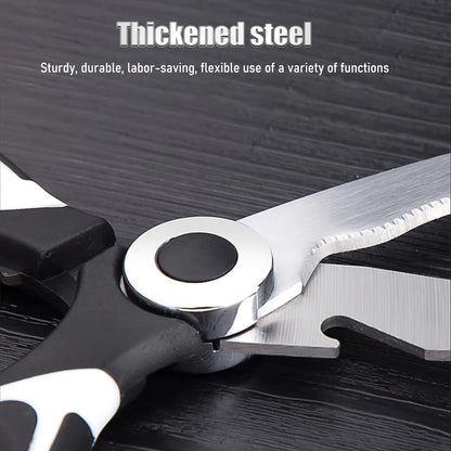 Multifunctional Stainless Steel Kitchen Scissors - Meat Fish and Bone Cutting Tool - ZOOMNSTORE