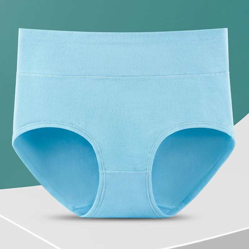 New 4Pcs/Lot High Waist Panties Women Underwear Plus Size Cotton Briefs Girls Shapers Abdominal Underpants Female Sexy Lingeries
