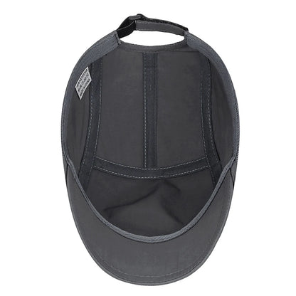 Summer Quick-Drying Thin Beret Men Women Sun Shade Newsboy Cap Breathable Mesh Peak Caps Adjustable Sun Shade Beret Hats