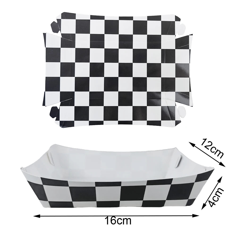 Sports Themed Party Snack Trays - Disposable Paper Food Boats for Soccer Rugby Football Baseball and Basketball Celebrations