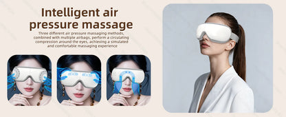 Heated Smart Vibration Eye Massager Airbag Compress Eye Care Instrument Bluetooth Music Eye Massage Sleepping Mask Relax Fatigue