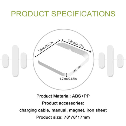 Motion Sensor Led Night Light Usb Charging Square Lamp for Bedroom Kitchen Stair Hallway Wardrobe Cupboard Lighting