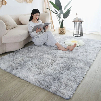 Modern Living Room Rug – Large Size Nordic Style Polyester Area Carpet Mat