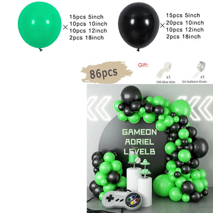 Black and Gold Balloon Garland Arch Kit - Wedding Birthday Party Decorations with Starburst Foil Balloons