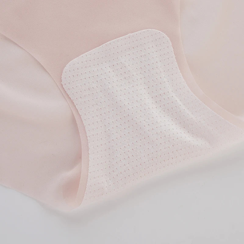 6PCS Summer Ice Silk Seamless Underwear Ladies Summer Ultra-thin Sense Quick-drying Pants Briefs Panties M-XL