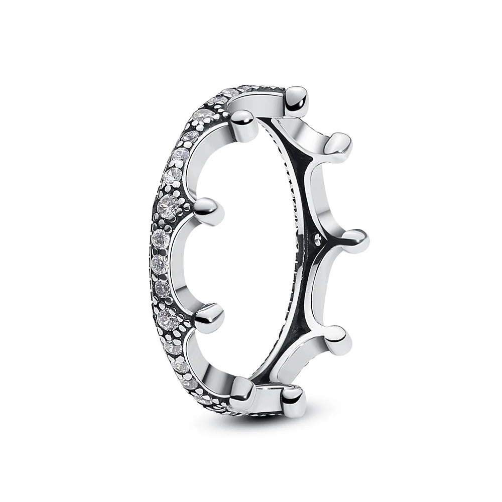 Sterling Silver Rings - 925 Silver Jewelry With Cubic Zirconia & Pave Setting