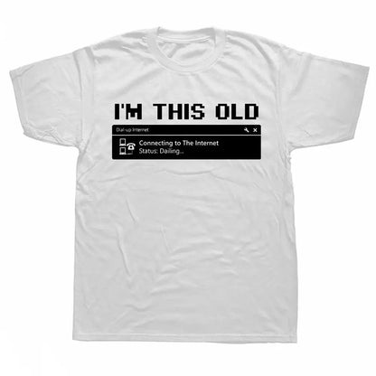 Cotton Computer 90s Programmer PC Nerd Geek Men T Shirts Graphic Streetwear Short Sleeve Birthday Gifts  Style T-shirt