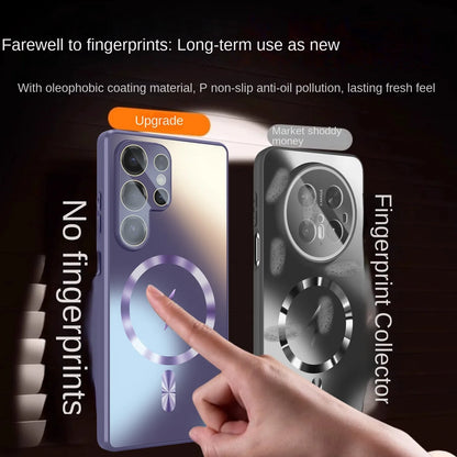 Ultra-thin AG Matte Magnetic For Magsafe Case For Samsung Galaxy S26 S25 S24 S23 Ultra Plus Glass Len Protector Shockproof Cover