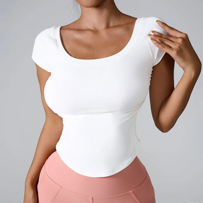 Women Yoga Shirts - Plus Size Sportswear Top | Breathable Quick Dry Fitness Workout Shirt