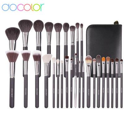 Docolor Makeup Brush Set Professional 10-30pcs Eyeshadow Blush Synthetic Foundation Brush Powder Contour Cosmetic Tool For Women