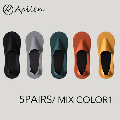 Men Breathable Socks - Summer Mesh Knit Thin Cotton Non Slip Invisible Socks