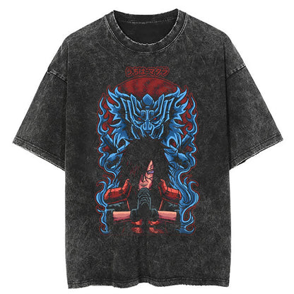 Hip Hop Streetwear T Shirt Japanese Anime Naruto Print T-Shirt Men Harajuku Cotton Tshirt Summer Short Sleeve Tops Tees