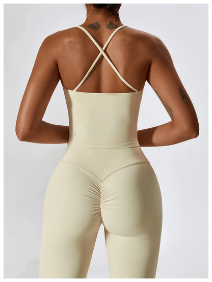 Women Yoga Set – Seamless Sportswear Gym Legging & Fitness Bra Crop Top