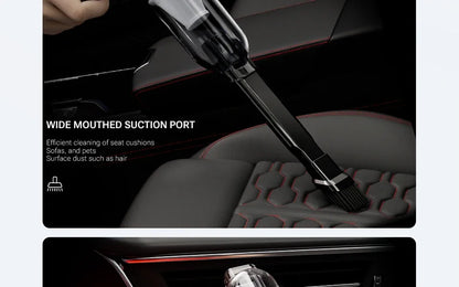 Wireless Car Vacuum - Portable Handheld Cleaner With Strong Suction & HEPA Filter