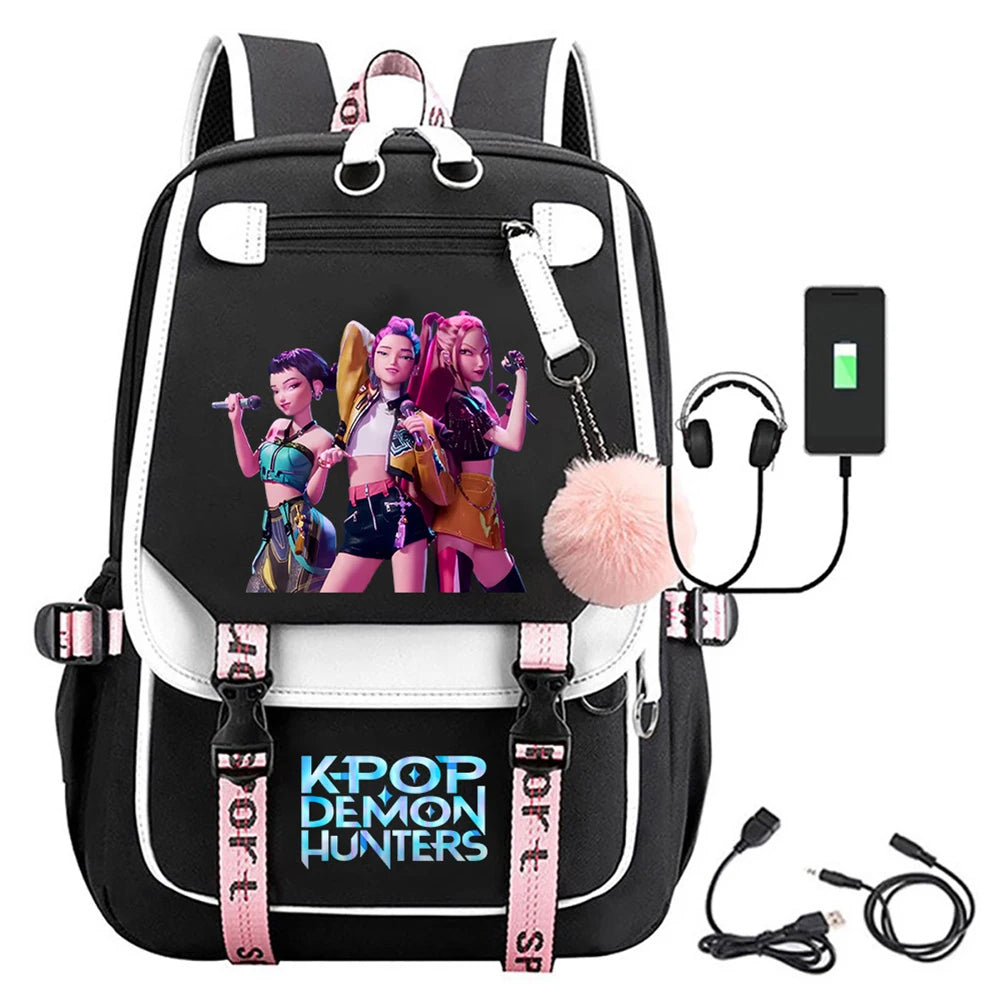 Kpop Demon Hunters Backpack - Large Capacity Multi Functional School Bag for Teens