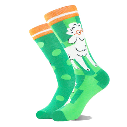 Funny Alien Shark Cotton Socks - Unisex Novelty Crew Socks