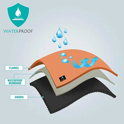 Waterproof King Size Blanket - Cozy Thickened Shaggy Stain Resistant