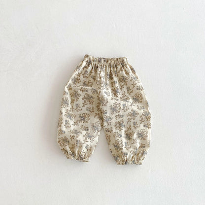 Casual Loose Trousers Full Print Pants Outer Wear New Design Pants Boys And Girls Lovely Versatile Trousers  Summer Clothes