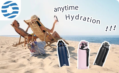 Fjbottle Water Bottle 1L Vacuum Sports Bottle Warm and Cold Drink Stainless Steel Vacuum Flask