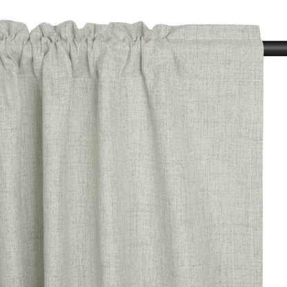 Blackout Linen Curtains - Thermal Eyelet Panels | Soft Texture, Sun Blocking Drapes