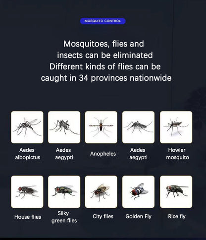 Wall-Mounted UV Mosquito Killer Lamp, Rechargeable Electric Shock Insect Killer for Indoor & Outdoor, Noiseless Pest Control