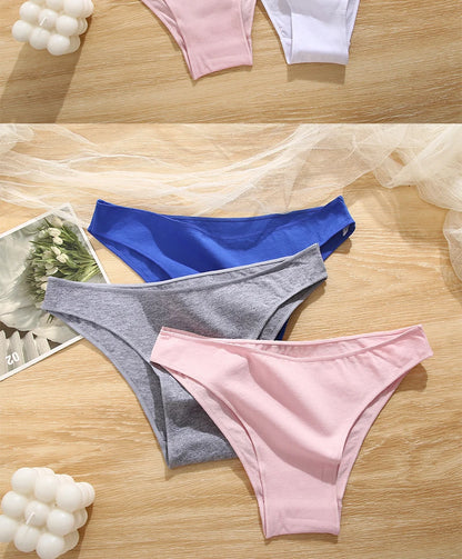7Pcs/Set M-2XL Women Cotton Soft Panties Low Waist Pantys Lingerie Femme Panty Briefs Woman Underpants Sexy Underwear for Girls