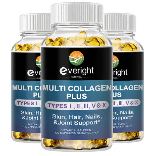 Multi Collagen Pills for Antioxidant Women & Men Natural Skin Care Supplement - Hydrolyzed Protein Collagen Peptides