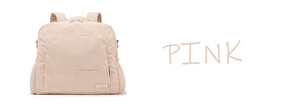 Soboba Large Capacity Diaper Backpack for Mom with Soft Corduroy Fabric and Convenient Design