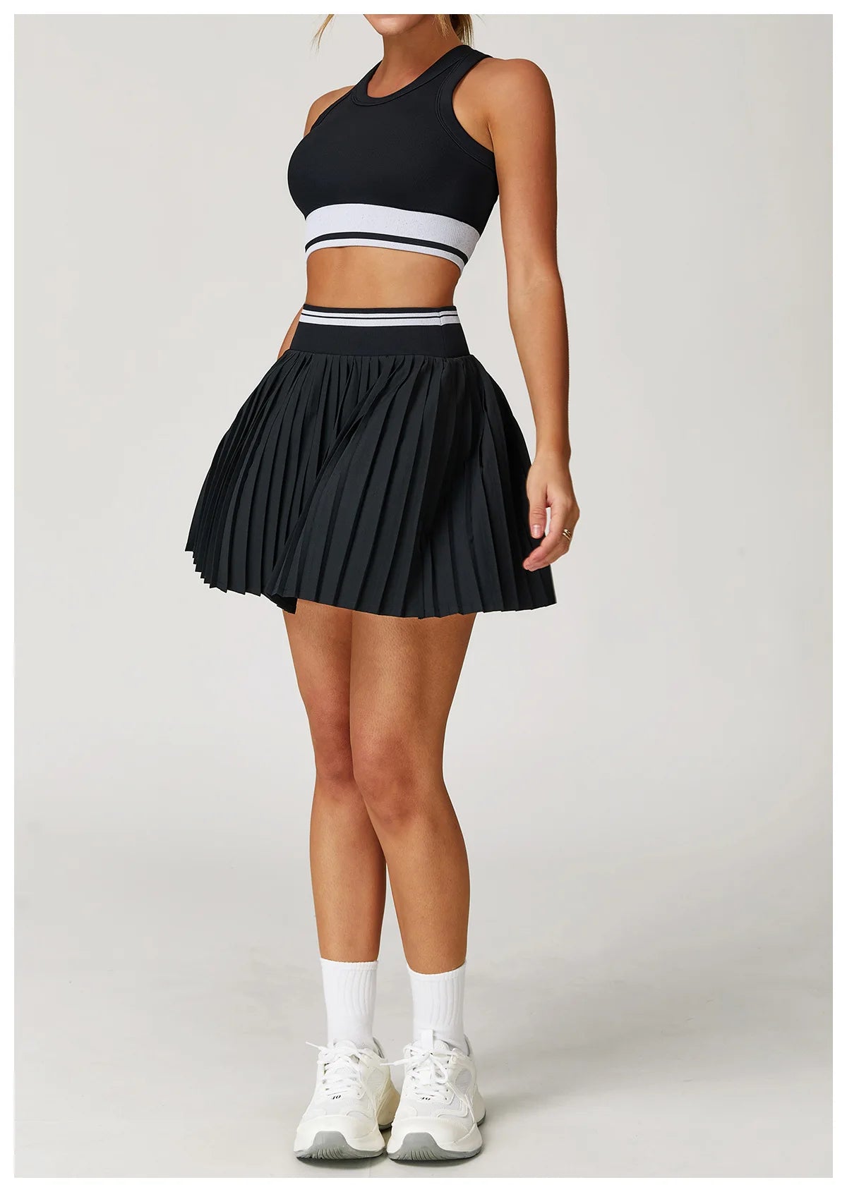 BIANHUI Summer Tennis Sports Set Female Clothing Yoga Sportswear Quick-Dry High-Waist For Women Fitness Women's Two Pieces Set
