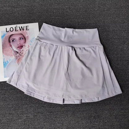 Women Tennis Skirt High Waist Shorts in Skirt Sports Skirt Gym Shorts Fitness Yoga Skirt Running Sport Skirts Golf Wear Skirt