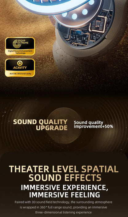 Acer ANC Wireless Headphones HIFI Headset Bluetooth 5.4 ENC HD Mic Head Tracking 3D Spatial Audio -42dB ANC Low Latency OHR305