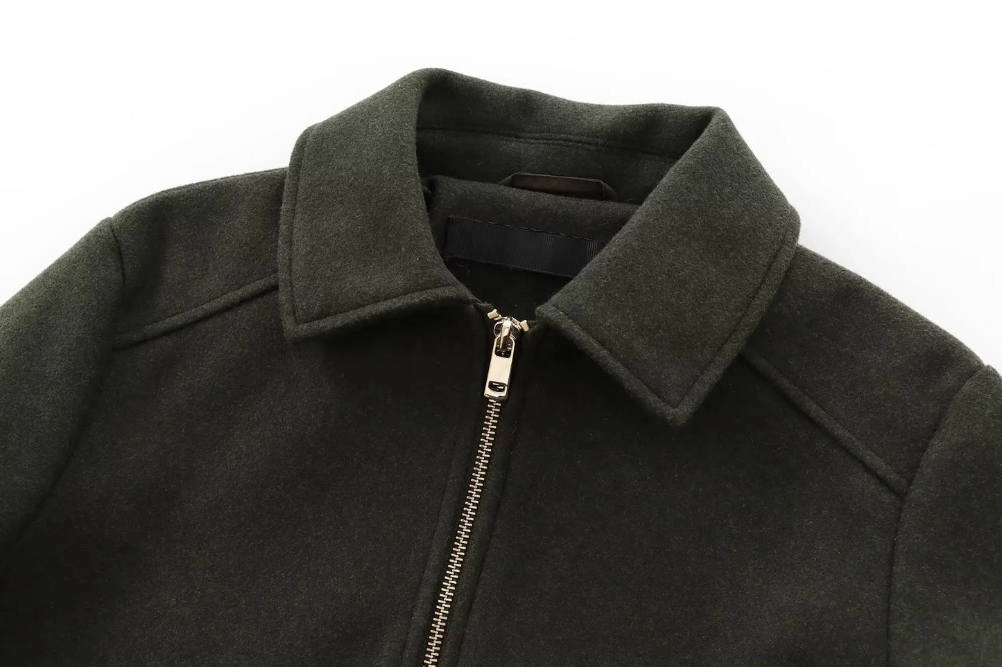 Women's Zipper Jacket - Casual Long Sleeve Coat With Pocket | Lightweight Winter Outerwear