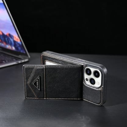 Wallet Magnetic Flip Sidestick Hardware Anti-theft Brush Leather Case For iPhone 17 Air 16e 16 Pro Max 15 Plus 14 13 12 11 XR