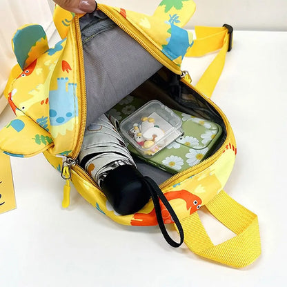 Kids Dinosaur Backpack - Kawaii Nylon Schoolbag for Boys and Girls - ZOOMNSTORE