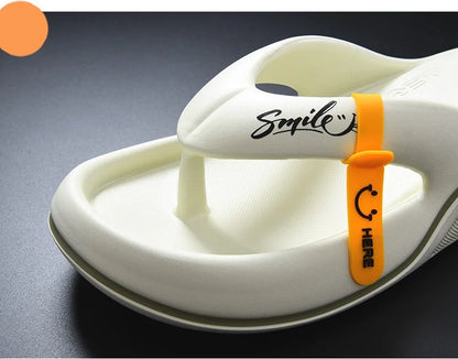 New Man Women Slippers Flip Flops Indoor Outdoor Beach Sandals Super Soft Bottom Slides Non-slip Thick Soled Men Slippers