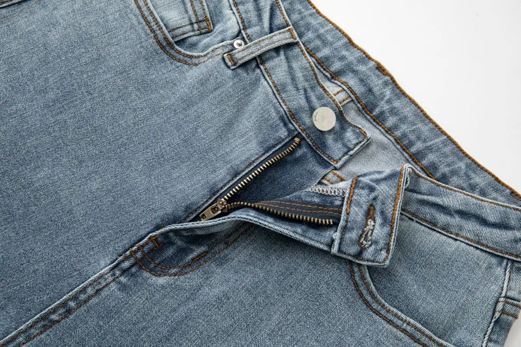 Plus Size Women Jeans Autumn Dark Blue 175cm Tall Stretchy and Loose Washing Straight 6XL 100Kgs Curve Lady Thin Lady Denim Pant