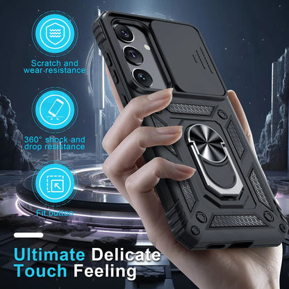 Case For Samsung Galaxy S26 S25 S24 S23  Ultra Plus  FE A17 A37 A57 A56 5G Military-Grade Protection Phone Slide Camera Cover