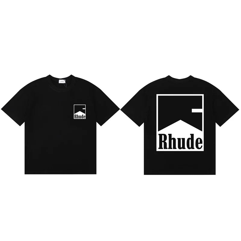 2026 Letter R Print T-shirt Fashion Brand Tee Loose Comfortable Short Sleeve Men Women Cotton T Shirt Casual Clothing