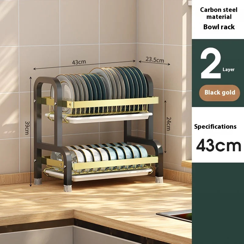 Multifunctional Kitchen Storage Rack - Bowl Dish  Chopstick Organizer - ZOOMNSTORE