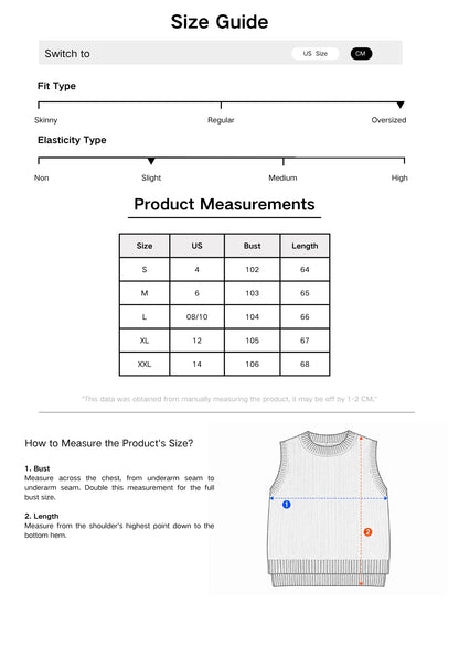Women's Minimalist  Knit Vest Sweater Sleeveless Round Neck Button-Front Design Preppy Business Casual Style For Office