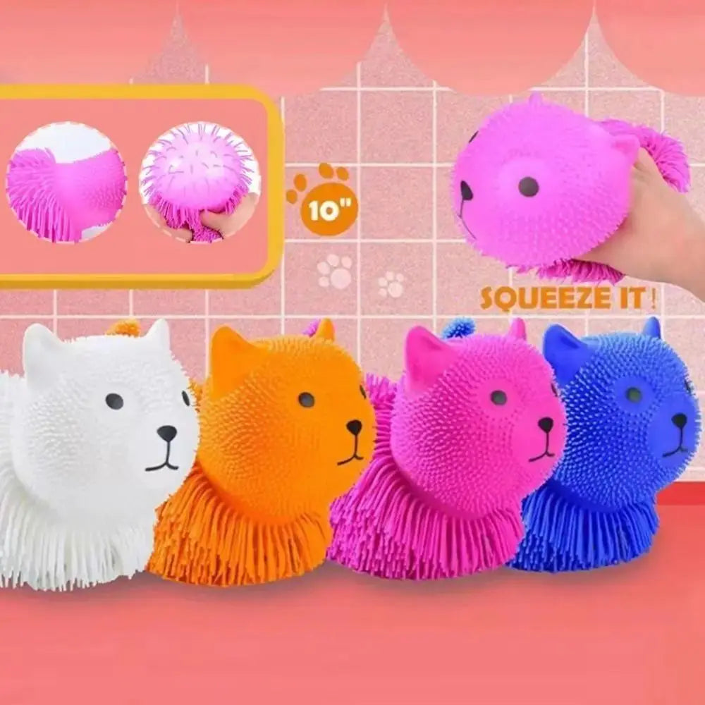 New Anxiety Aid Sensory Toys Cute Rabbit Stress Relief Toys PVC Dog Decompression Toy Children's