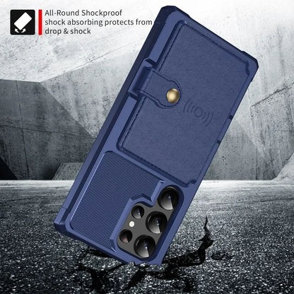 Card Wallet Case for Samsung Galaxy S24 S23 FE S25 Plus S22 S21 S26 Ultra A17 A37 A56 A36 A55 A35 A15 A54 A34 A52S A05S A05 A16