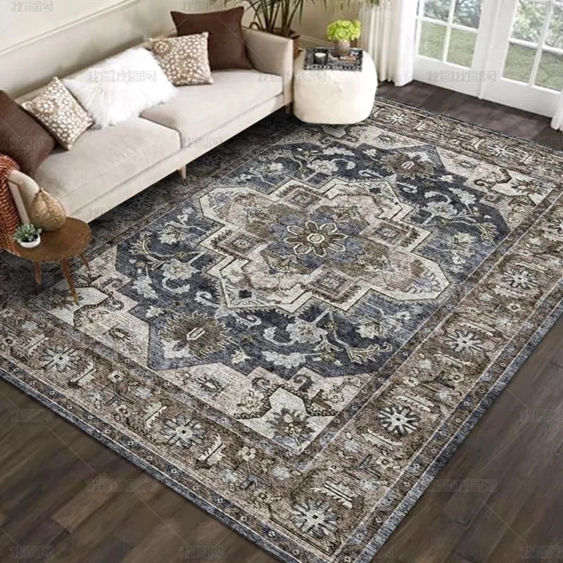 Velvet Carpet - Nordic Moroccan Style Crystal Velvet Rug | Dirt Resistant, Washable & Non Slip