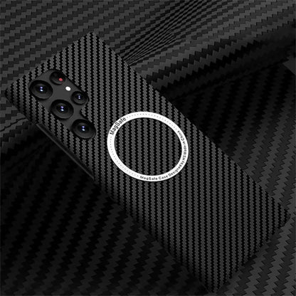 Ultra Slim Carbon Fiber Magnetic Case for Magsafe Samsung Galaxy S26 S25 S24 S23 Ultra S22 S21 Plus S25+ Mac Safe Matte Cover