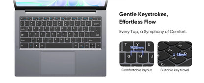 Windows 11 Pro Laptop – 14 Inch QHD Display, Intel Core m3, 16GB RAM, 512GB SSD Ultrabook