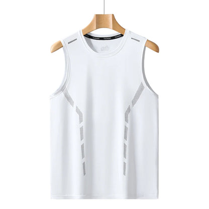 YJKVUR Sports Quick Dry Sleeveless T-Shirt for Men Summer Men Basketball Gym Clothing Breathable Lightweight Plus Size Tank Top