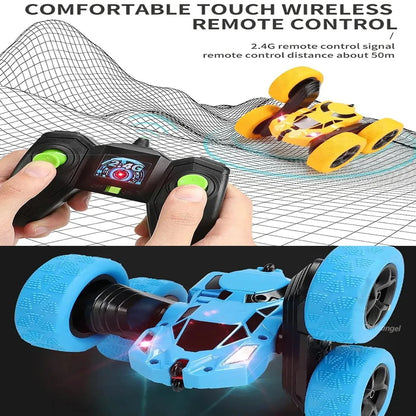 Remote Control Stunt Car - Double-Sided 360 Flip Drift Toy for Kids - ZOOMNSTORE