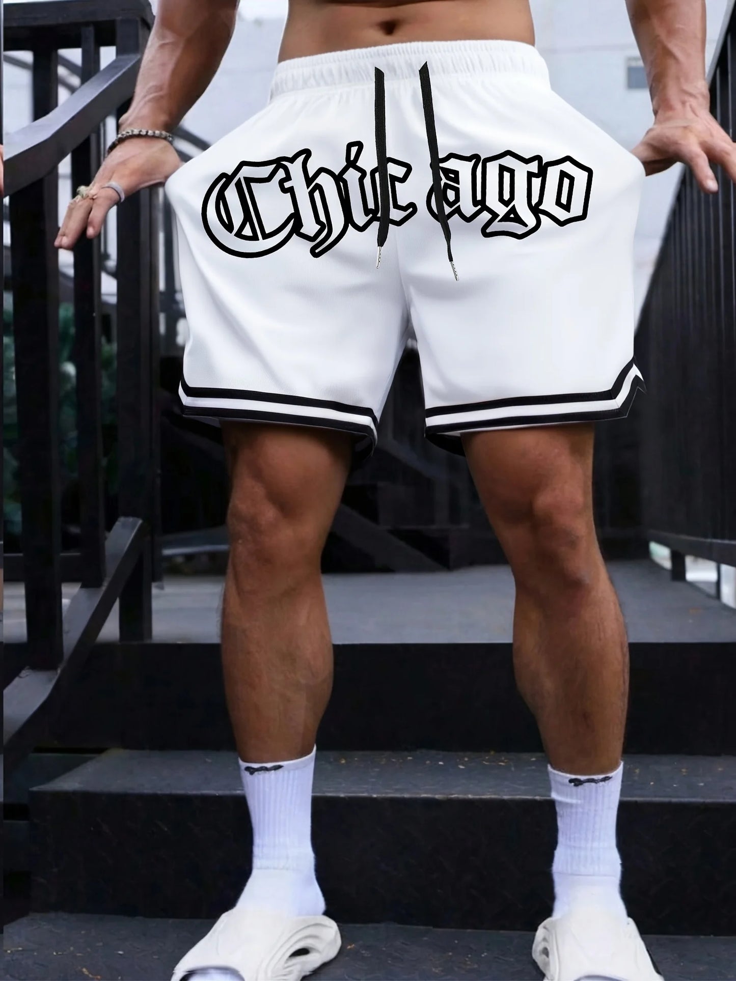 2025 Summer new casual, fashionable, comfortable, lightweight, quick-drying, breathable 3D digital printed men's shorts
