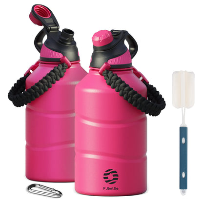 FEIJIAN Thermos Bottle 1.9L Large Capacity Stainless Steel Thermal Water Bottle Cold and Hot Vacuum Flask With rope Gym