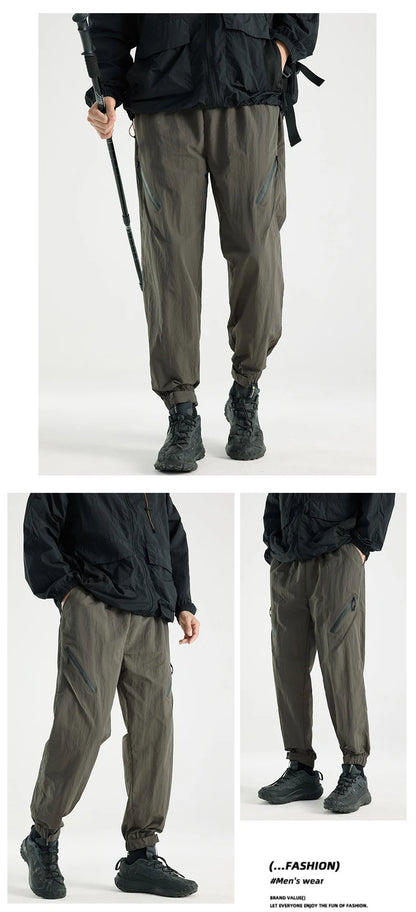 CHRLCK Men's Water-repellenHiking Pants Quick Drying Fashion Cargo Pants Breathable Trousers Fishing Camping Outdoor Sport Pants